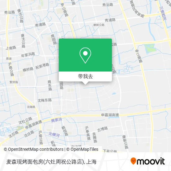 麦森现烤面包房(六灶周祝公路店)地图