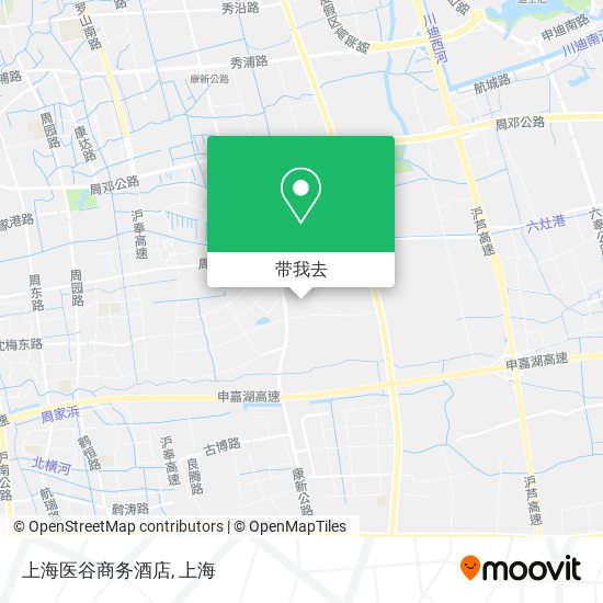 上海医谷商务酒店地图