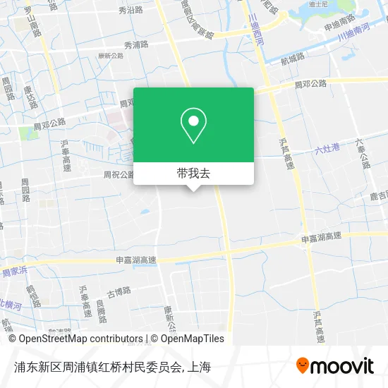 浦东新区周浦镇红桥村民委员会地图