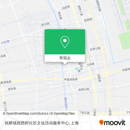 祝桥镇祝西村社区文化活动服务中心地图