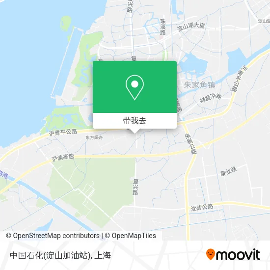 中国石化(淀山加油站)地图