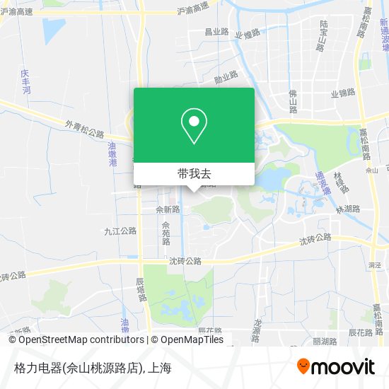 格力电器(佘山桃源路店)地图