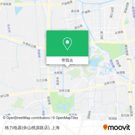 格力电器(佘山桃源路店)地图