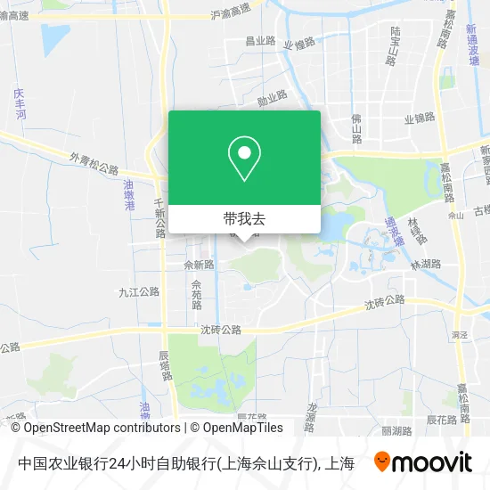 中国农业银行24小时自助银行(上海佘山支行)地图