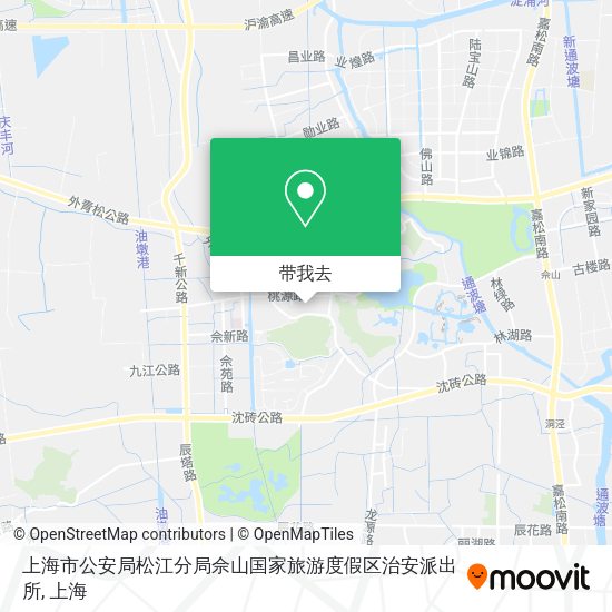 上海市公安局松江分局佘山国家旅游度假区治安派出所地图