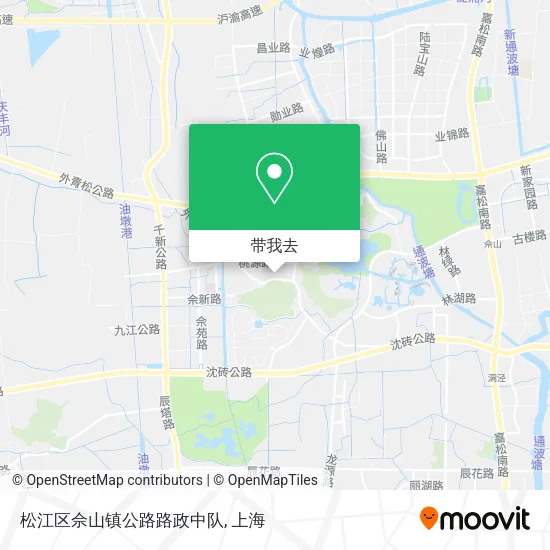 松江区佘山镇公路路政中队地图