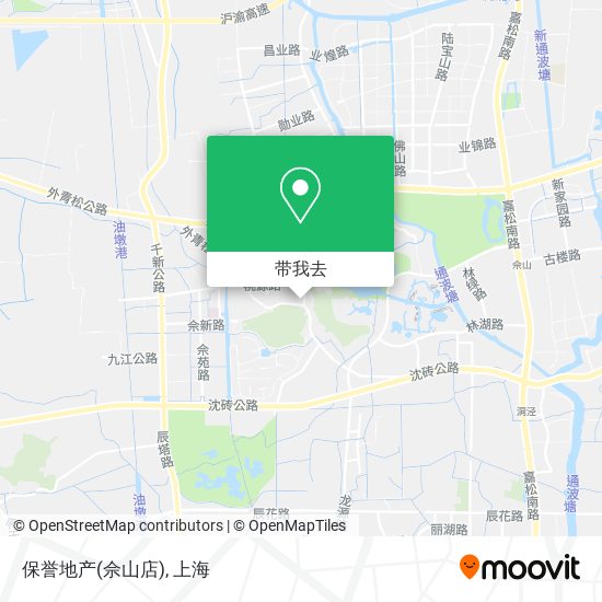 保誉地产(佘山店)地图