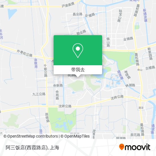 阿三饭店(西霞路店)地图