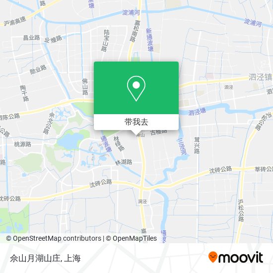 佘山月湖山庄地图