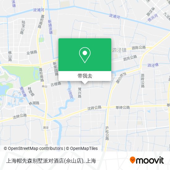 上海帽先森别墅派对酒店(佘山店)地图