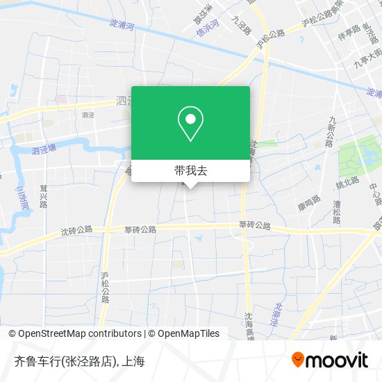 齐鲁车行(张泾路店)地图