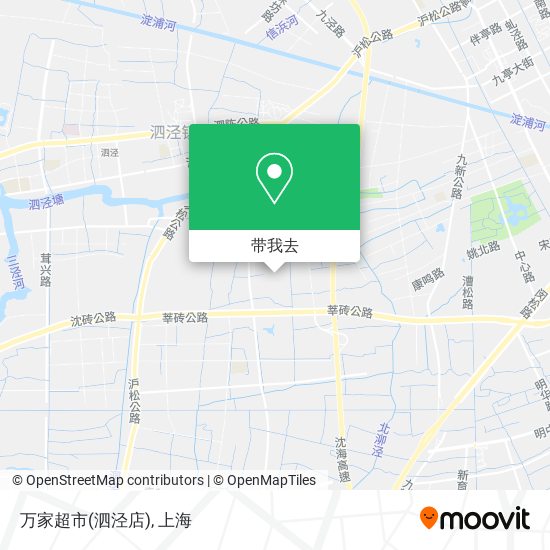 万家超市(泗泾店)地图