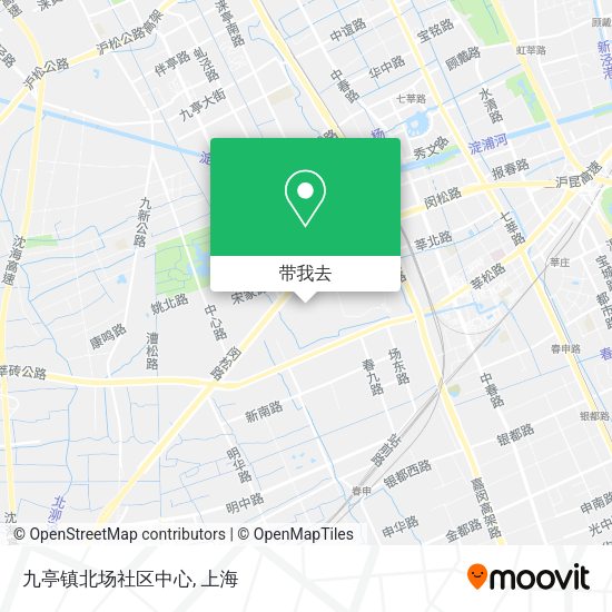 九亭镇北场社区中心地图