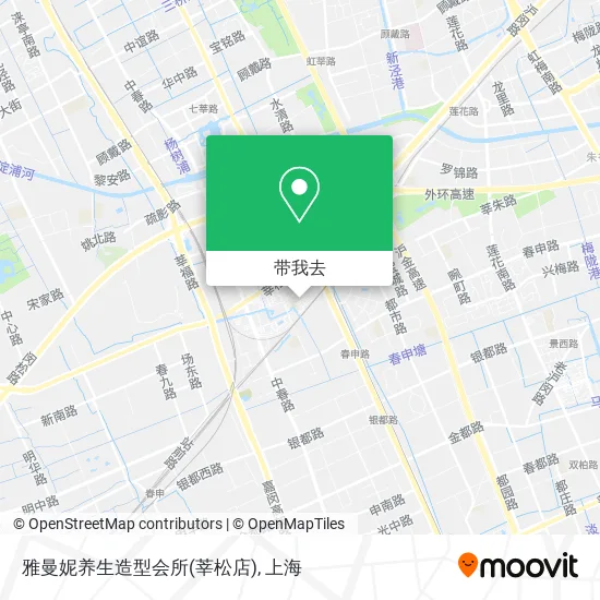 雅曼妮养生造型会所(莘松店)地图