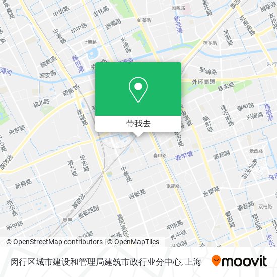 闵行区城市建设和管理局建筑市政行业分中心地图