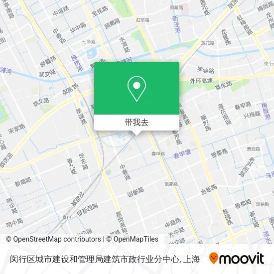 闵行区城市建设和管理局建筑市政行业分中心地图
