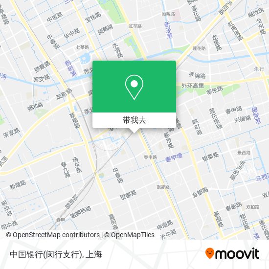 中国银行(闵行支行)地图