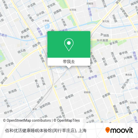 佰和优活健康睡眠体验馆(闵行莘庄店)地图
