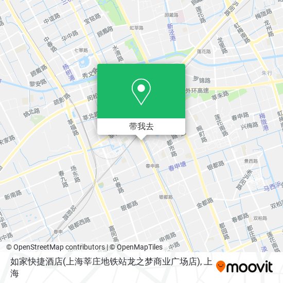 如家快捷酒店(上海莘庄地铁站龙之梦商业广场店)地图