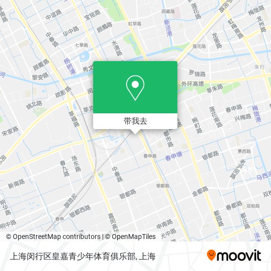 上海闵行区皇嘉青少年体育俱乐部地图
