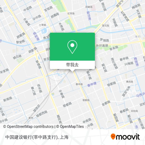 中国建设银行(莘中路支行)地图