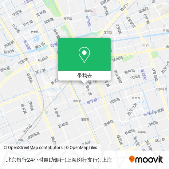 北京银行24小时自助银行(上海闵行支行)地图