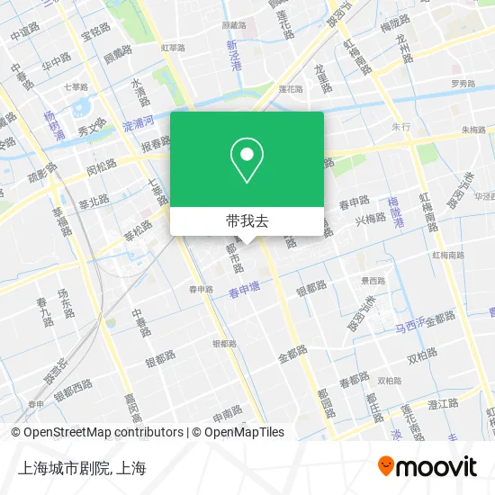上海城市剧院地图