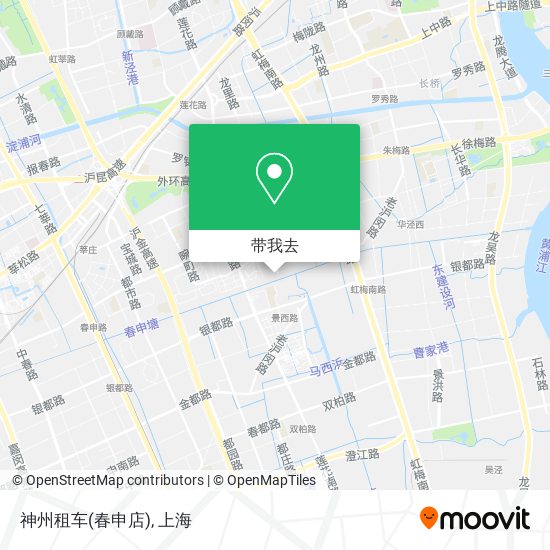 神州租车(春申店)地图