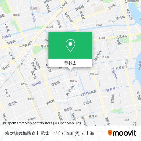 梅龙镇兴梅路春申景城一期自行车租赁点地图