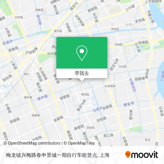 梅龙镇兴梅路春申景城一期自行车租赁点地图