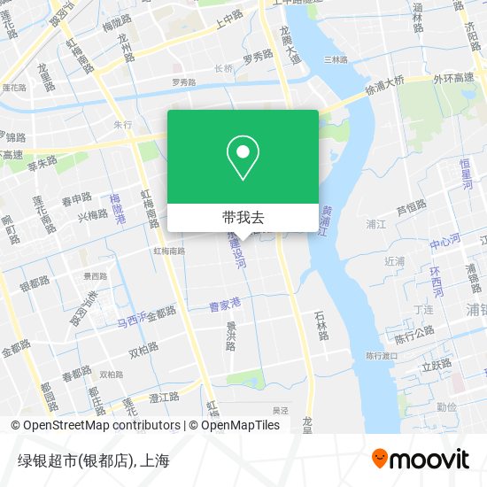绿银超市(银都店)地图