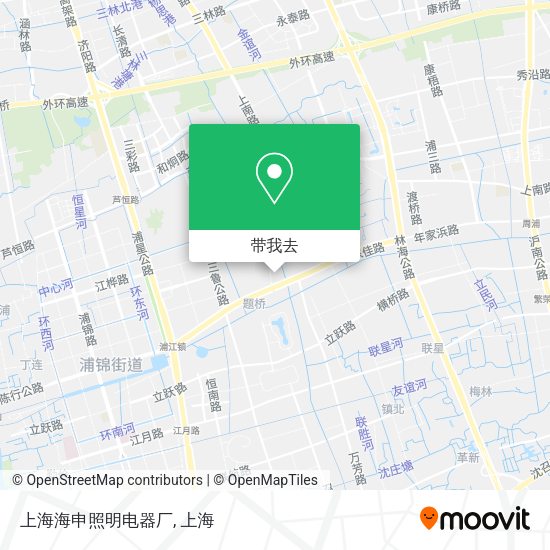 上海海申照明电器厂地图
