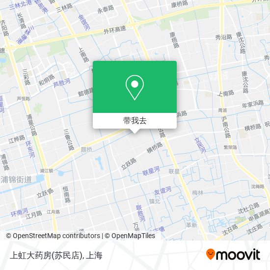 上虹大药房(苏民店)地图