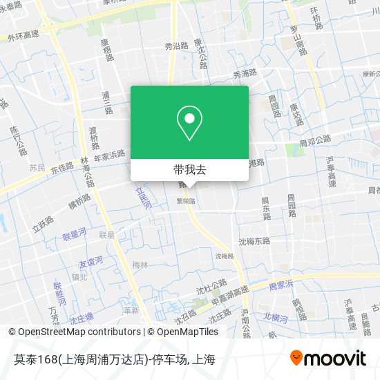 莫泰168(上海周浦万达店)-停车场地图