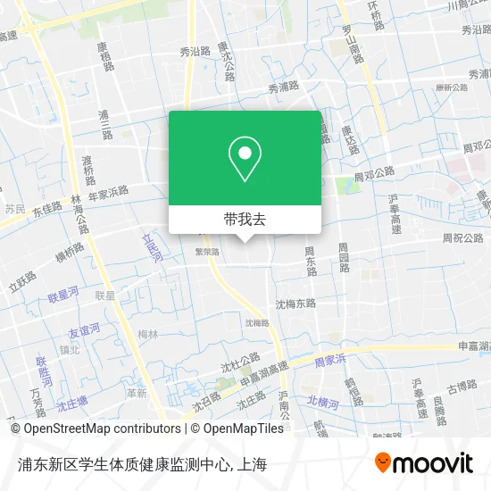 浦东新区学生体质健康监测中心地图