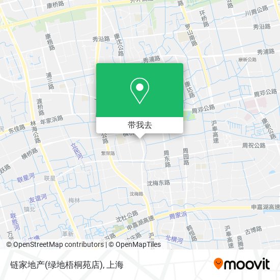 链家地产(绿地梧桐苑店)地图