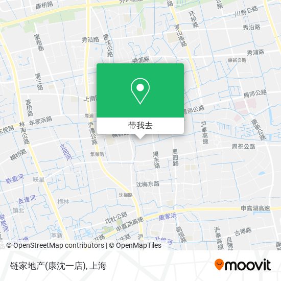 链家地产(康沈一店)地图