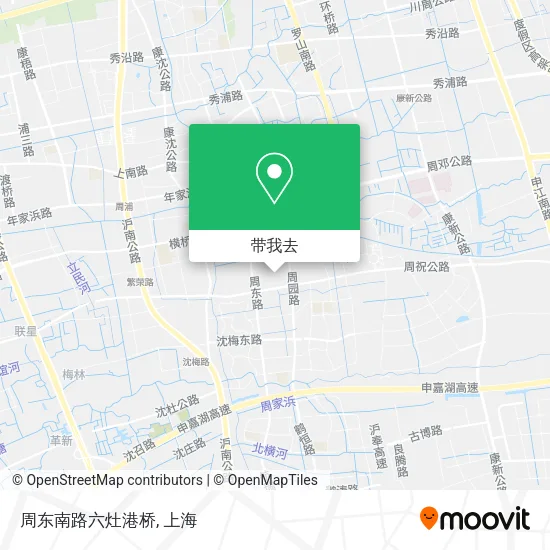 周东南路六灶港桥地图