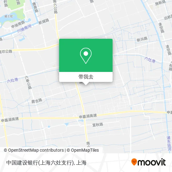 中国建设银行(上海六灶支行)地图