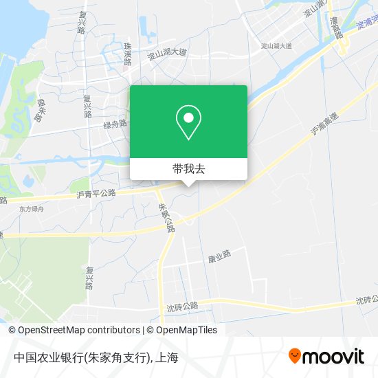 中国农业银行(朱家角支行)地图