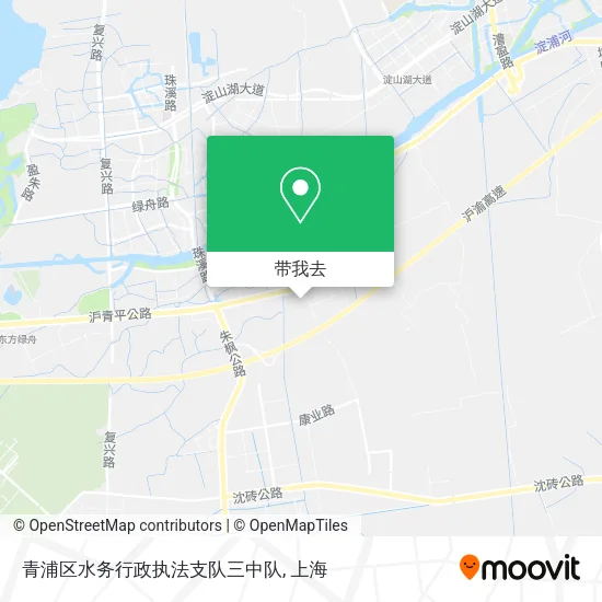 青浦区水务行政执法支队三中队地图