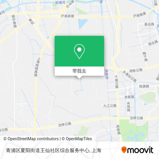 青浦区夏阳街道王仙社区综合服务中心地图