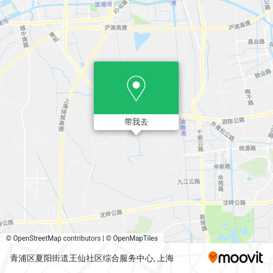 青浦区夏阳街道王仙社区综合服务中心地图