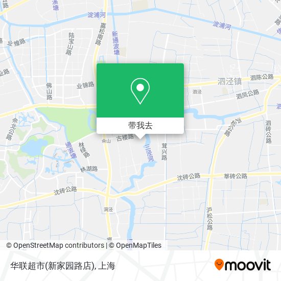 华联超市(新家园路店)地图