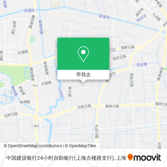 中国建设银行24小时自助银行(上海古楼路支行)地图