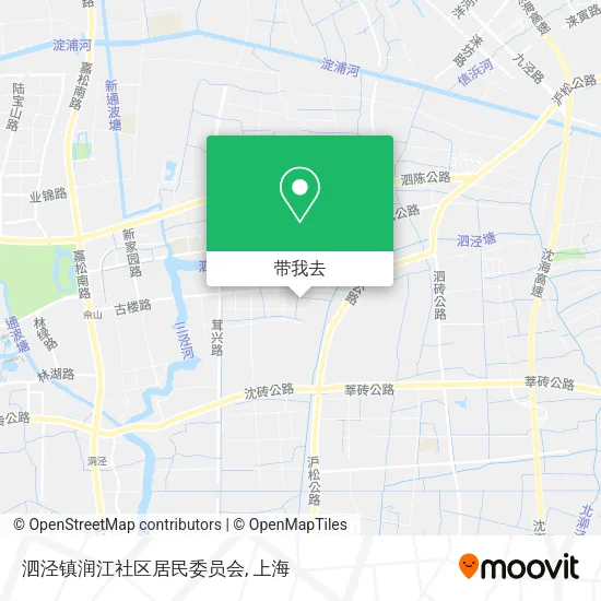 泗泾镇润江社区居民委员会地图