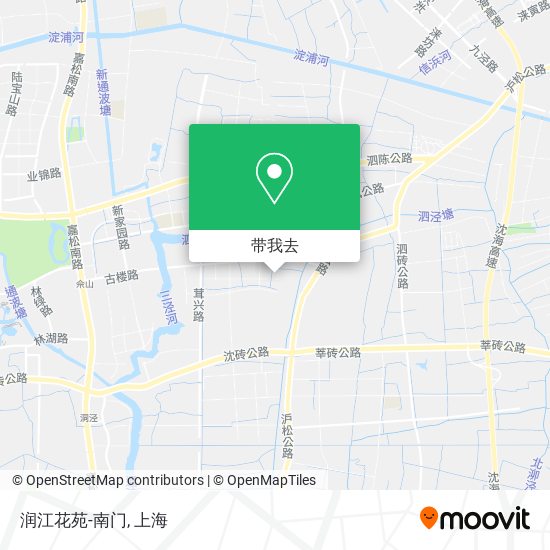 润江花苑-南门地图