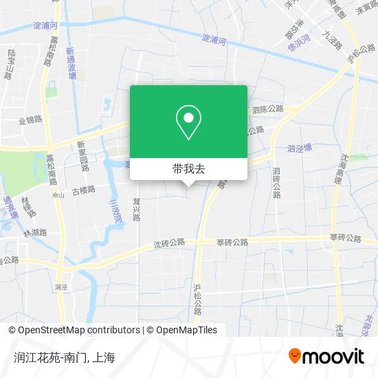 润江花苑-南门地图