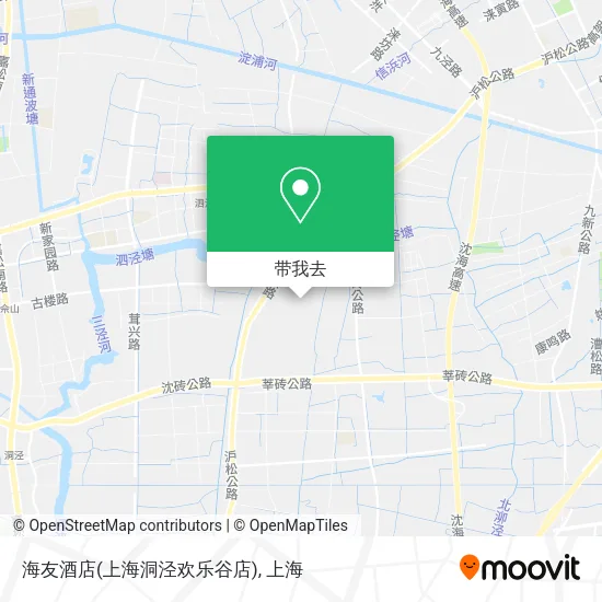 海友酒店(上海洞泾欢乐谷店)地图