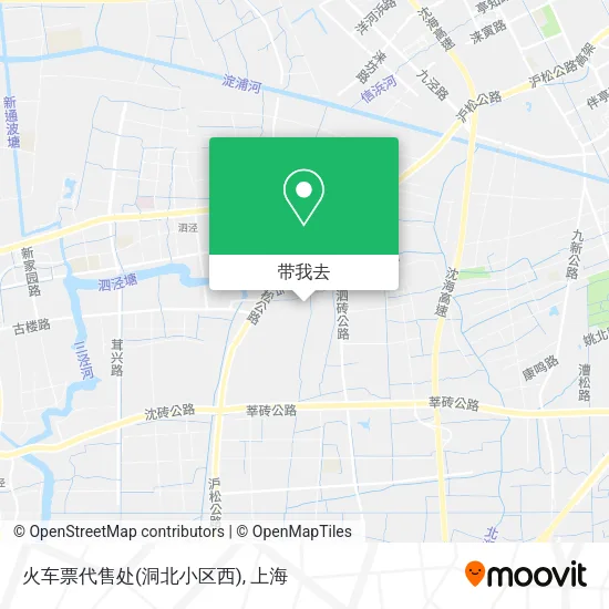 火车票代售处(洞北小区西)地图